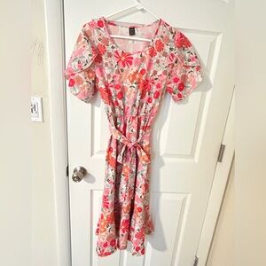 SOLD SHEIN Pink Floral Boho Dress Size 6